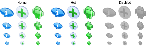 3D Glossy Icons Transparent
