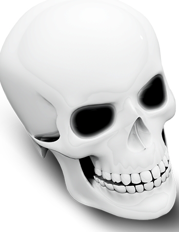 3D Skull Icon
