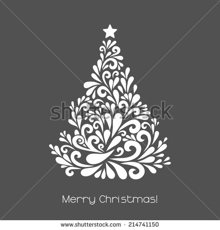 Abstract Christmas Tree Vector