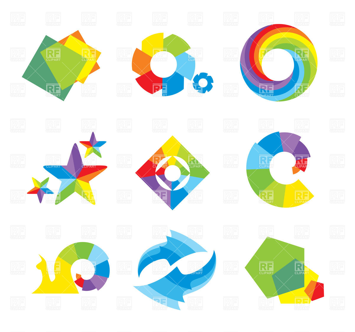 Abstract Geometric Shapes Design