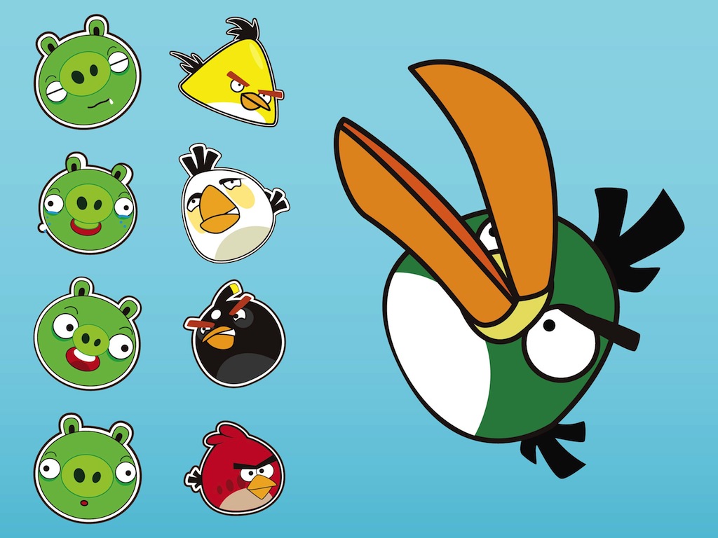 Angry Bird Vector Clip Art