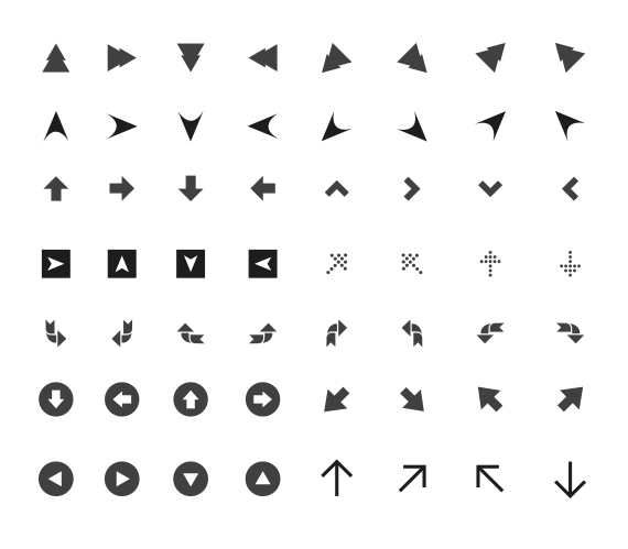 Arrow Icons Vector Free