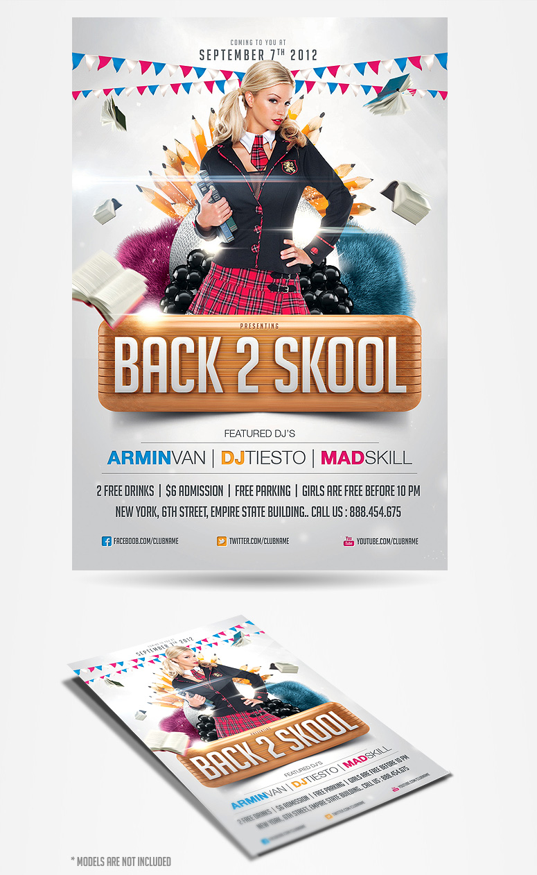 Back to School Night Flyer Template