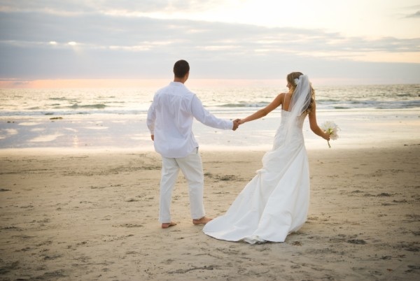 Beach Wedding Couple