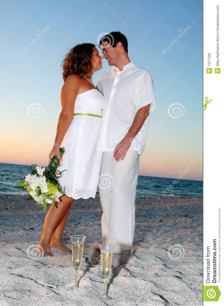 Beach Wedding Couple
