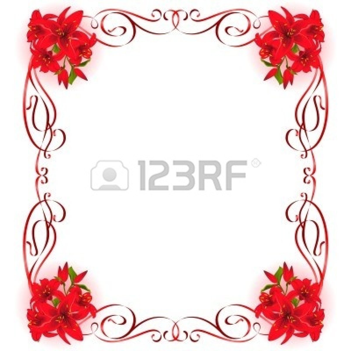 Beautiful Flowers Borders Designs