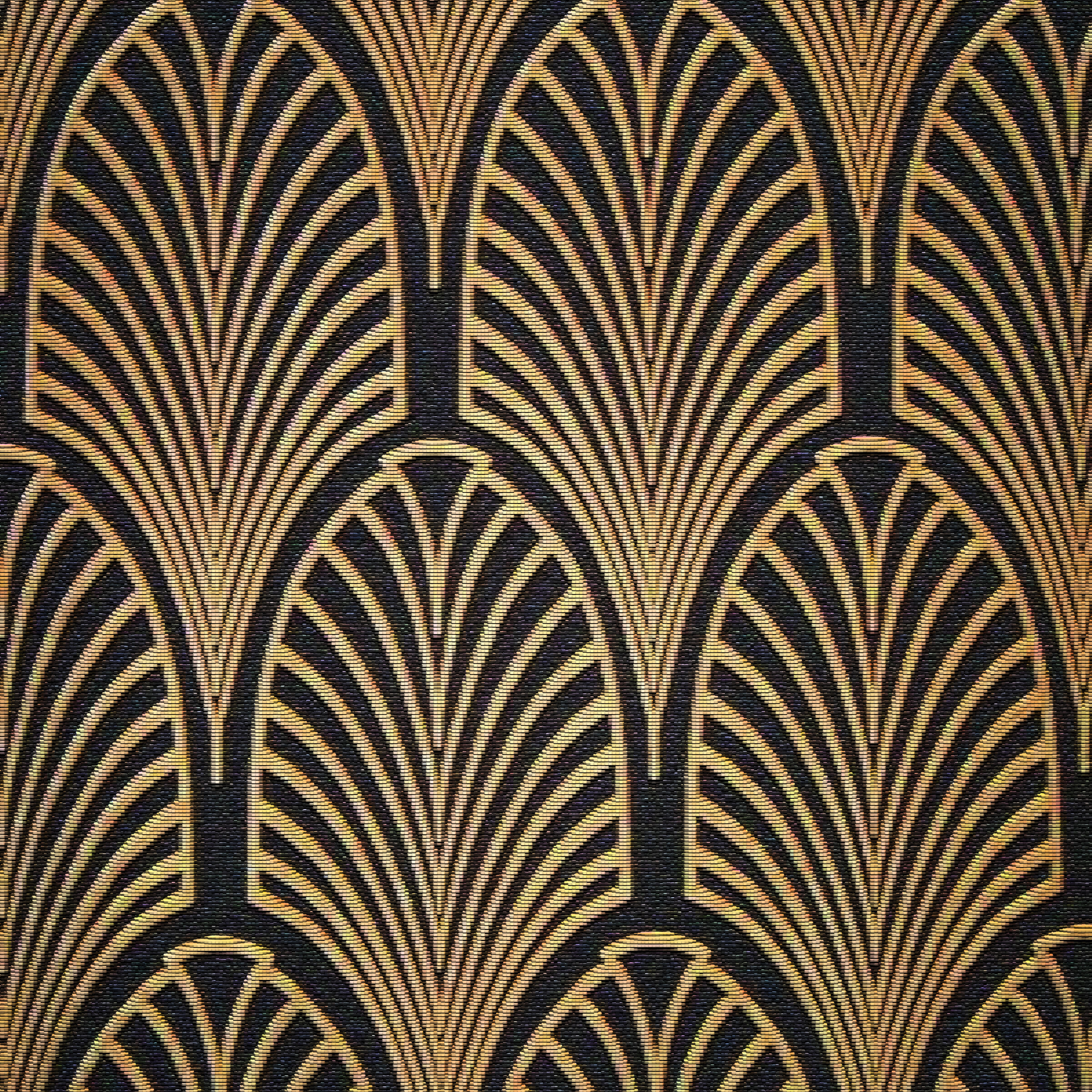 Black and Gold Art Deco Pattern