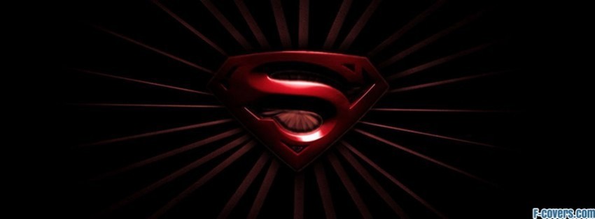 Black and Red Superman Logo