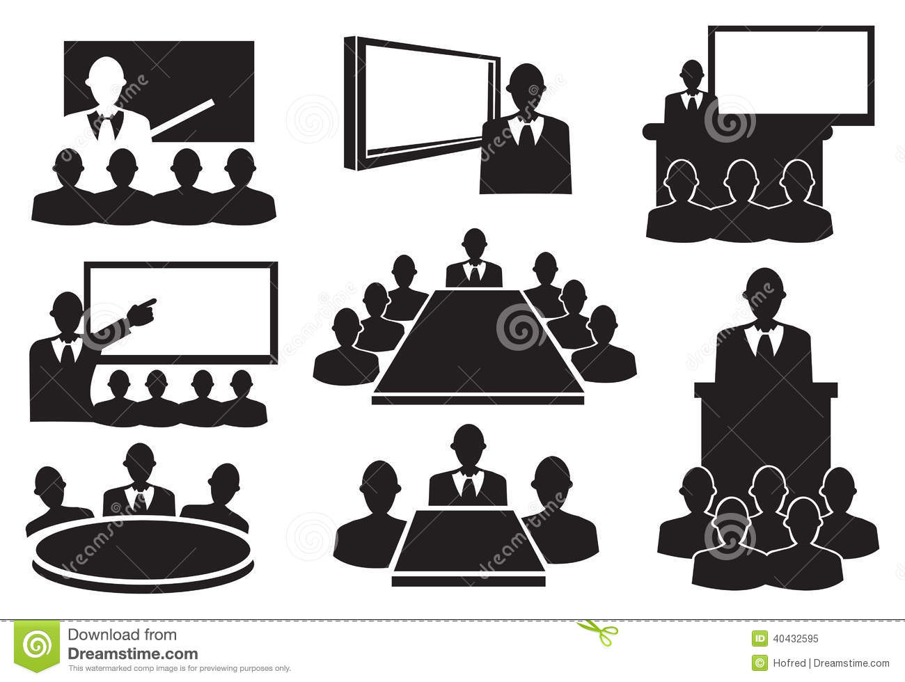 Black and White Business People Meeting Black and White Business People Meeting