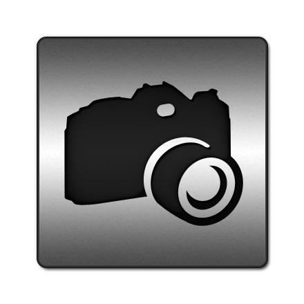 Black and White Camera Icon