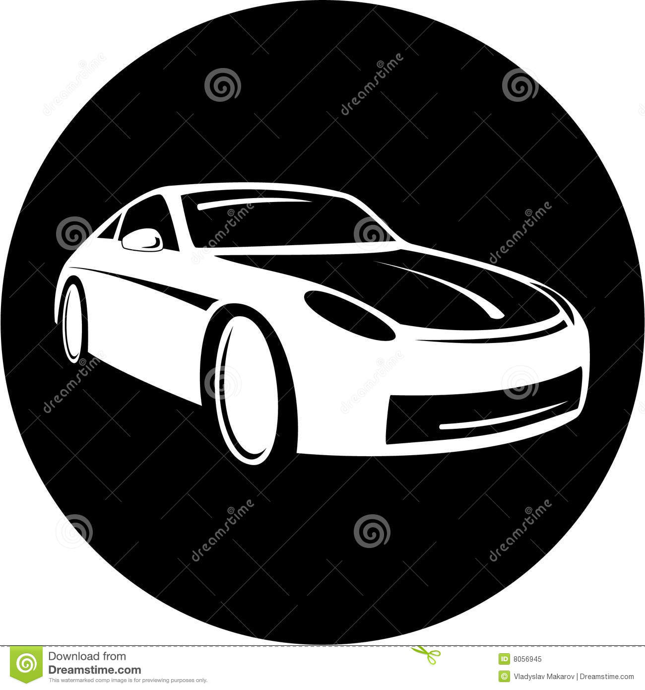 Black and White Car Icons Free