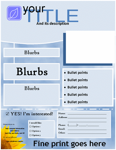 Blank Flyer Templates Free Blank Flyer Templates Free