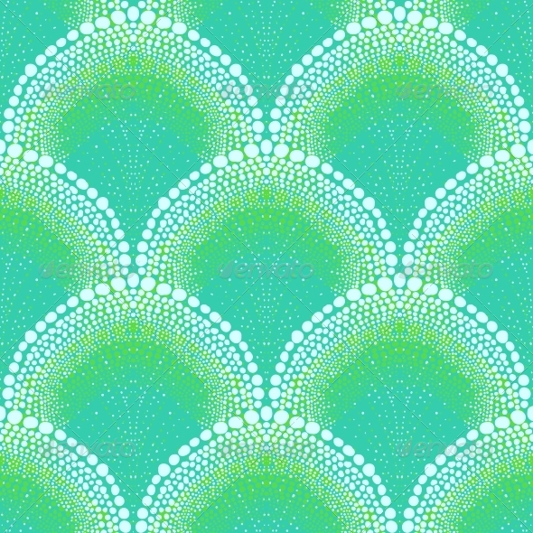 Blue Art Deco Pattern