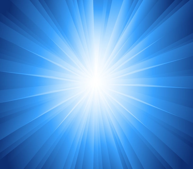Blue Sun Rays Vector