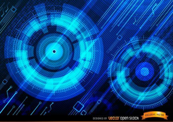 Blue Tech Vector Background