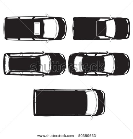 Car Top View Vector