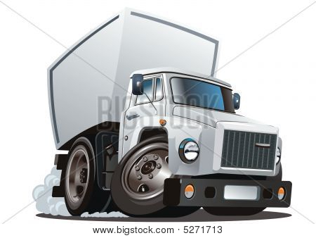 Cartoon Delivery Truck
