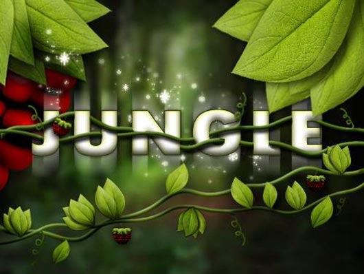 Cartoon Jungle Vines Photoshop