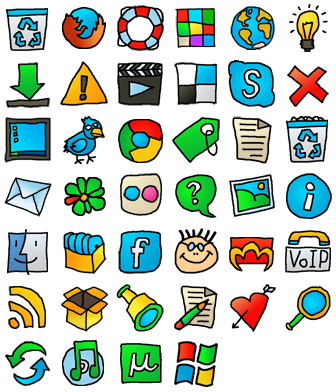 Cartoon Web Icon Cartoon Web Icon