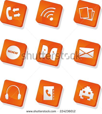 Cell Phone Communication Icon