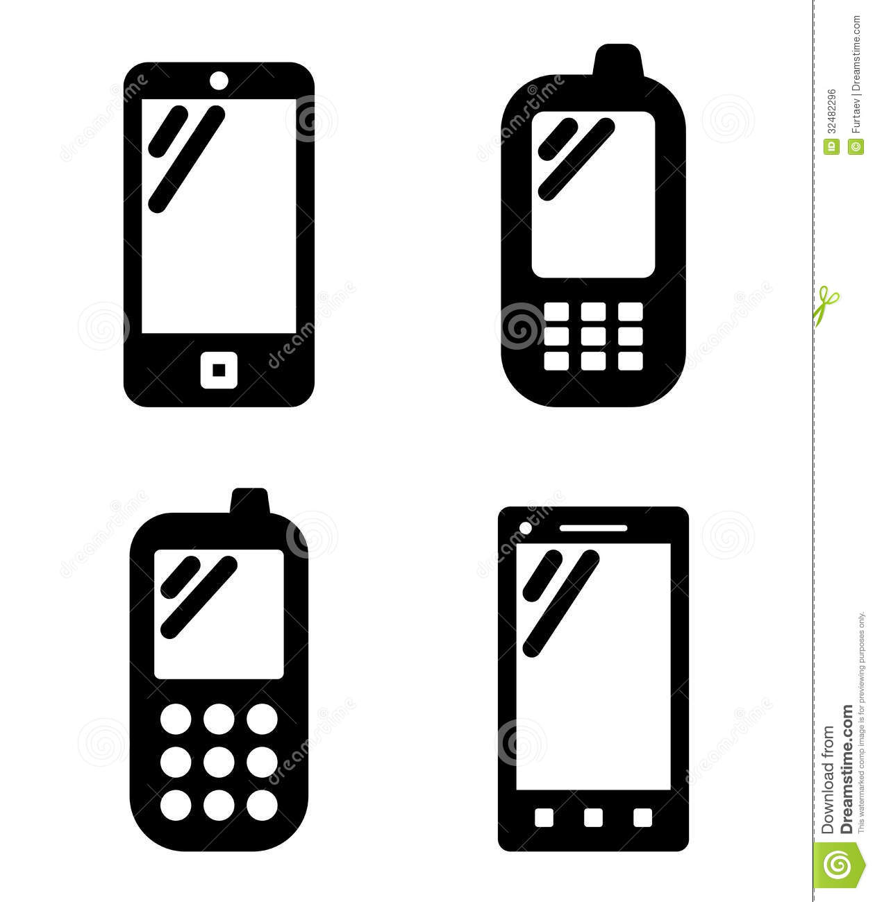 14 Cell Phone Icon Vector White Images