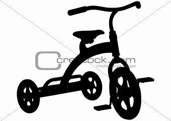 Children Tricycle Silhouette