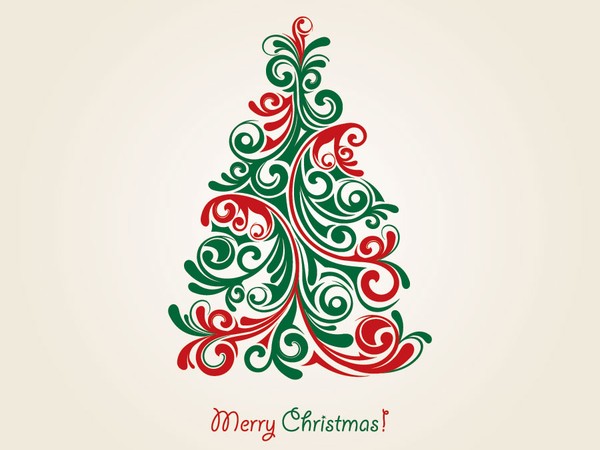 Christmas Tree Vector Art Free