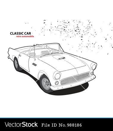 Classic Car Vector Art