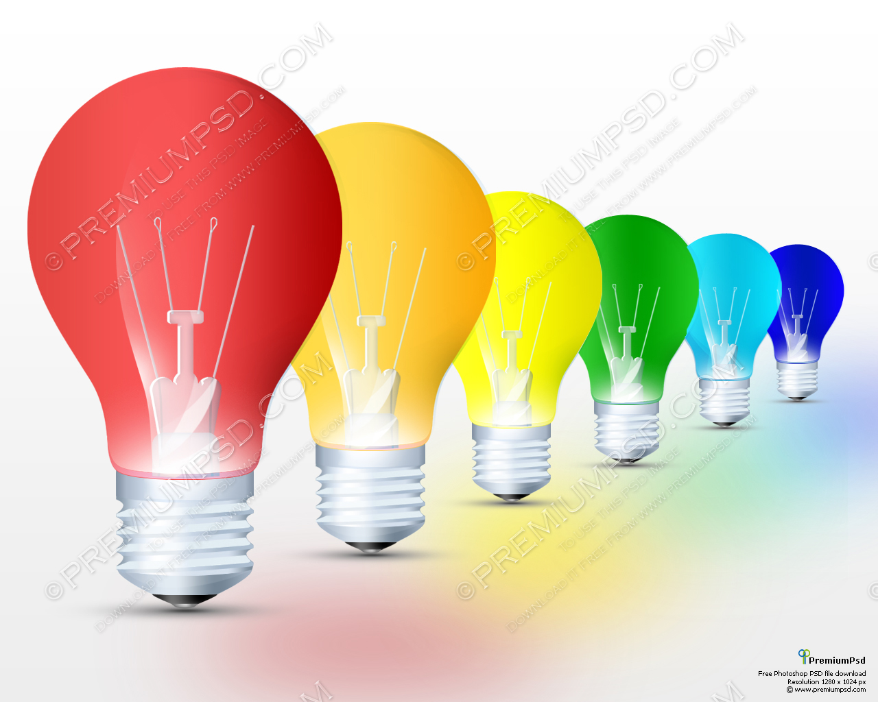 Colorful Light Bulb