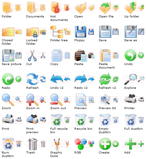 Computer Toolbars Icons