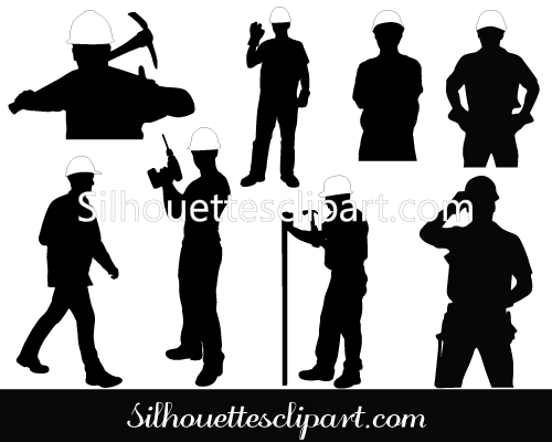 Construction Worker Vector Art