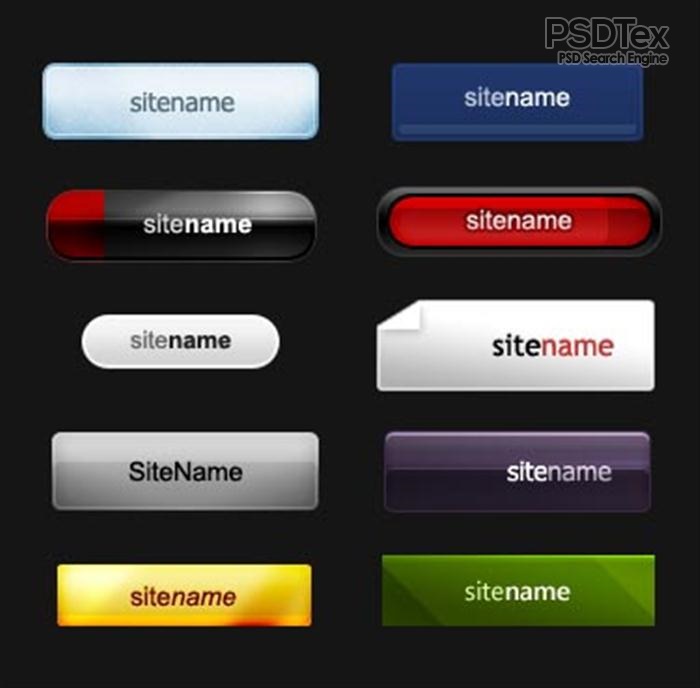 Cool Web Buttons PSD Files