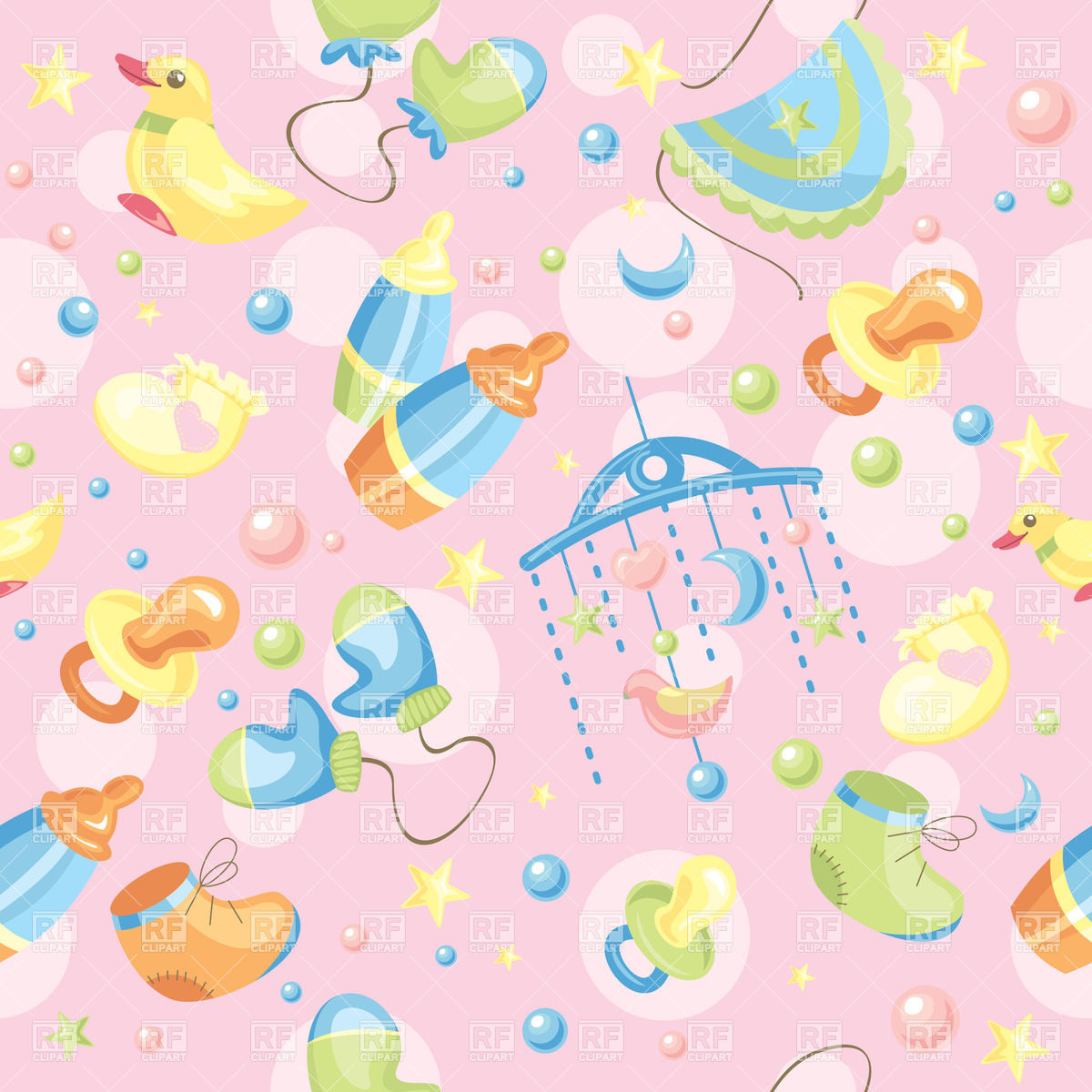 Cute Baby Backgrounds Clip Art