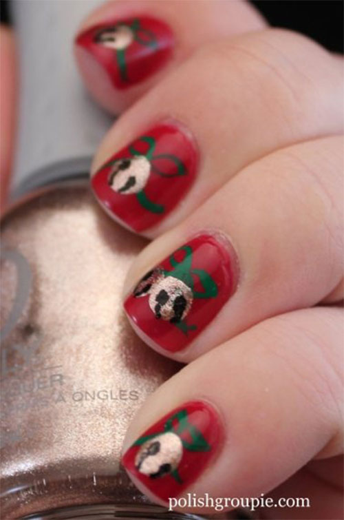 Cute Easy Christmas Nail Art