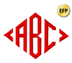 Diamond Monogram Embroidery Font Diamond Monogram Embroidery Font