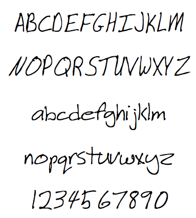 Different Cool Writing Fonts