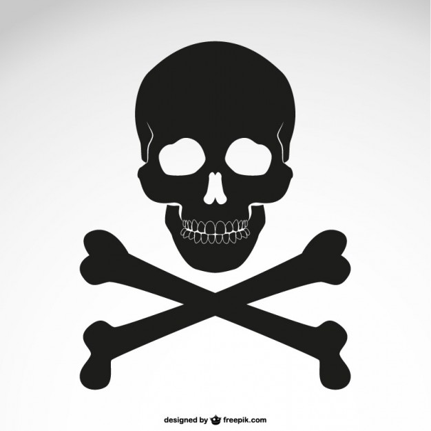 Download Free Vector Skull and Bones