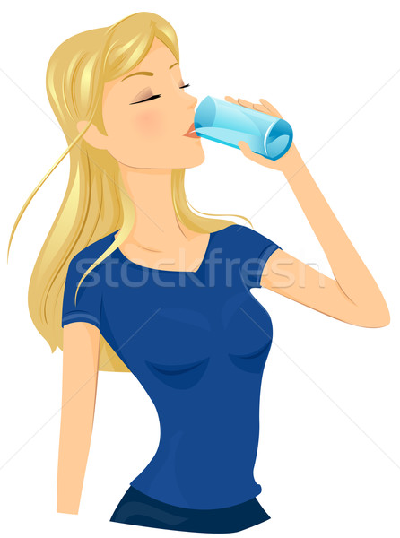 Drinking Water Clip Art