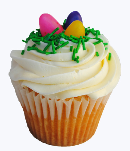 Easter Cupcakes with Jelly Beans