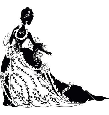 Elegant Woman Silhouette Vector Elegant Woman Silhouette Vector