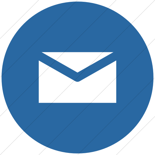Email Icon Circle Flat Black