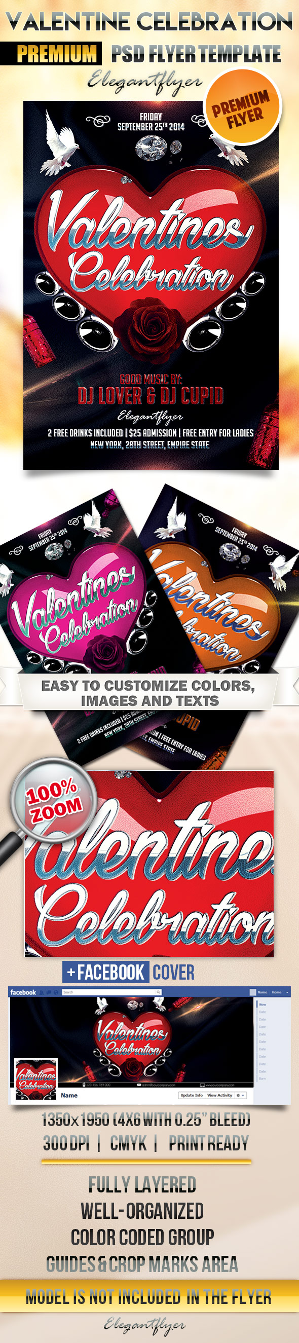 Facebook Template Valentine's Facebook Template Valentine's