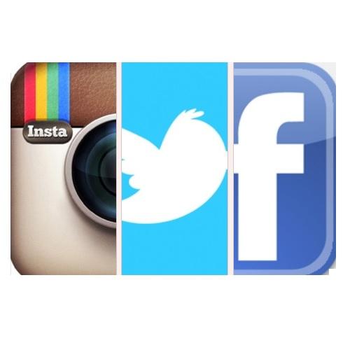 Facebook Twitter Instagram Logos