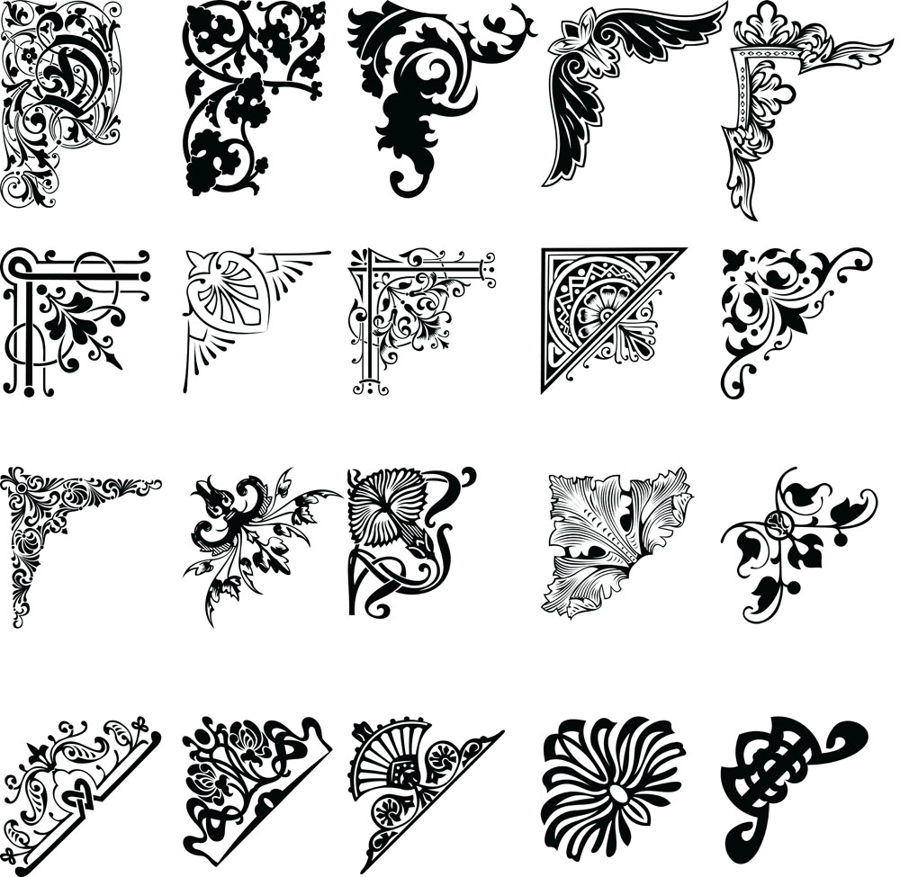 Filigree Corner Clip Art