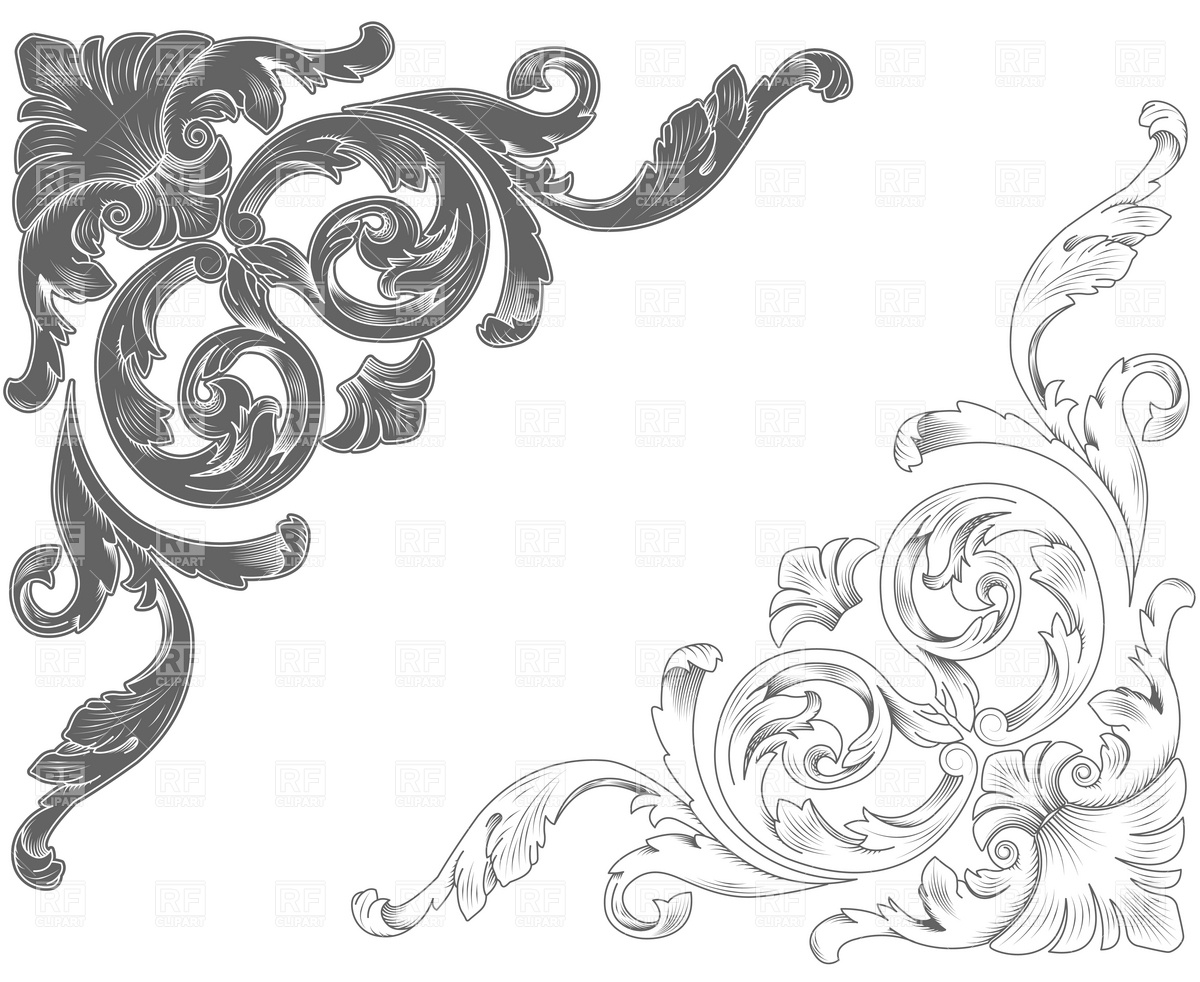 Filigree Corner Free Clip Art