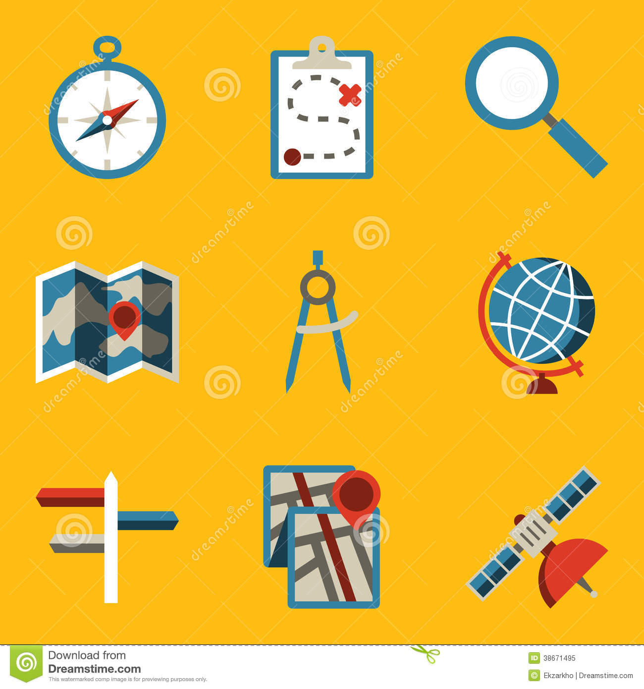 Flat Navigation Icons Flat Navigation Icons