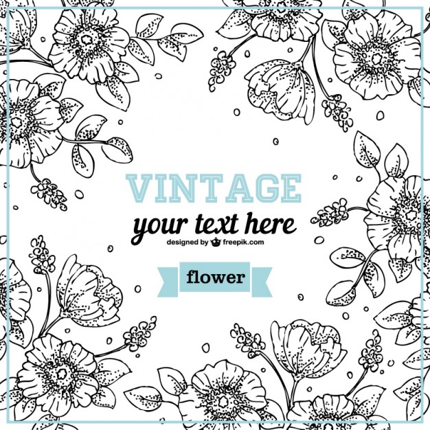 Floral Line Design Art