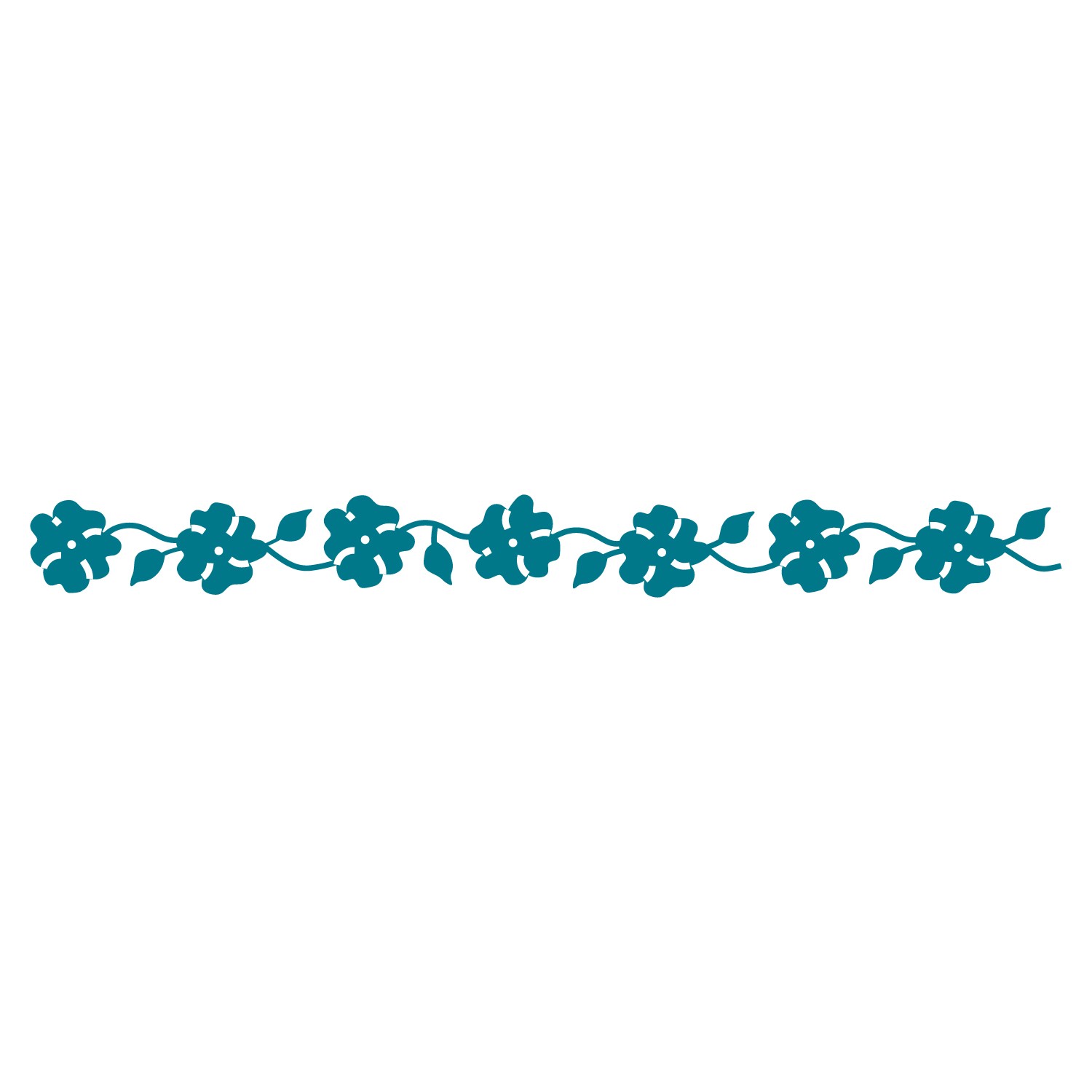 Flower Line Border Design