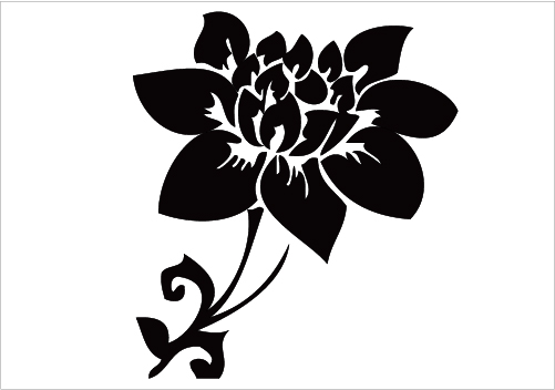 Flowers Silhouette Vector