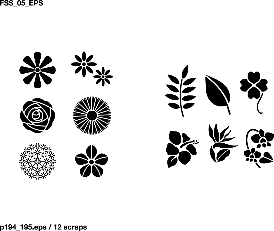 Flowers Silhouette Vector